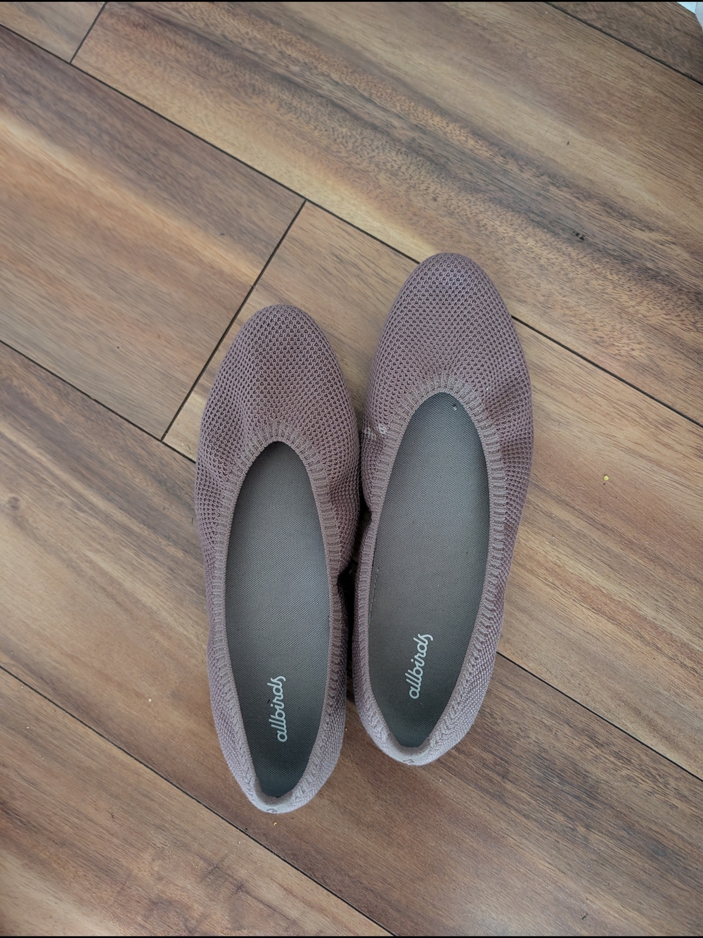 allbirds Women's Mauve Knit Ballet Flats
